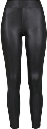 Urban Classics Imitation Leather damskie legginsy, imitacja skóry, czarne - Rozmiar:3XL