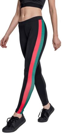 Urban Classics Side Stripe damskie legginsy, czarny - Rozmiar:XXL