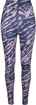 Urban Classics Tie Dye damskie legginsy z wysokim stanem, różowe - Rozmiar:L