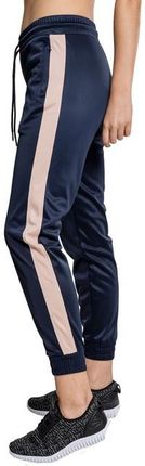 Urban Classics Cuff Track damskie spodnie dresowe, navy light rose - Rozmiar:S