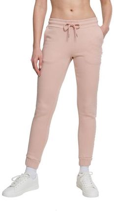 Urban Classics Ladies Sweatpants damskie spodnie dresowe, różowe - Rozmiar:L