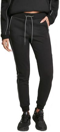 Urban Classics Reflective damskie spodnie dresowe, czarne - Rozmiar:S