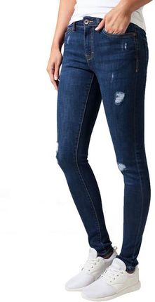 Damskie spodnie jeansowe Urban Classics, dark blue - Rozmiar:26