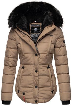 Marikoo LOTUSBLUTE damska kurtka zimowa, taupe - Rozmiar:XL