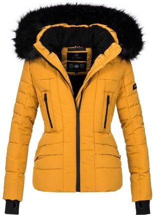 Navahoo Adele damska kurtka zimowa z kapturem, żółta - Rozmiar:M