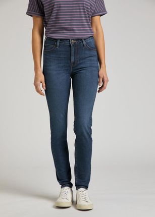 LEE SCARLETT HIGH DAMSKIE SPODNIE JEANSOWE DARK WORN L626CGBD