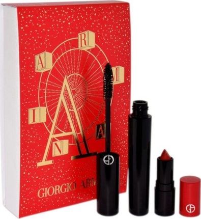 Giorgio Armani Armani Set Eyes To Kill Mascara 10Ml + Lipstick Lip Power 400 1,4G