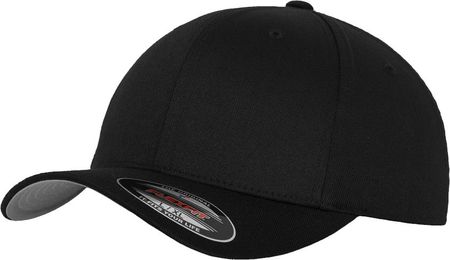 Brandit Flexfit Wooly Combed czapka z daszkiem, czarna-szara - Rozmiar:L/XL