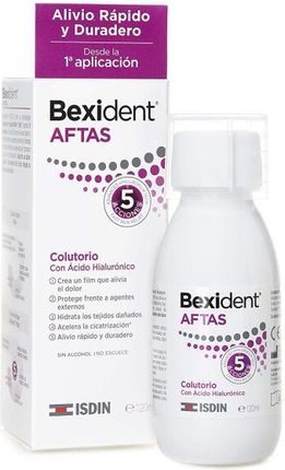 Isdin Bexident Aftas Mouthwash Plyn Do Płukania Ust 120 ml