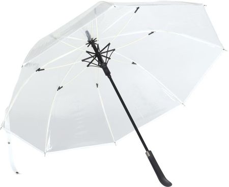 Automatyczny parasol VIP, biały, transparentny