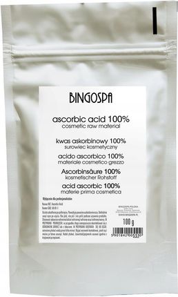 BINGOSPA Naturalne Złuszczanie Kwas Askorbinowy 100 G
