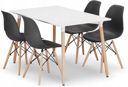 Muf-Art Stół 4 Krzesła Nowoczesny Skandynawski Styl 5383033A-32F0-4Db2-97E1-5B916549E71E