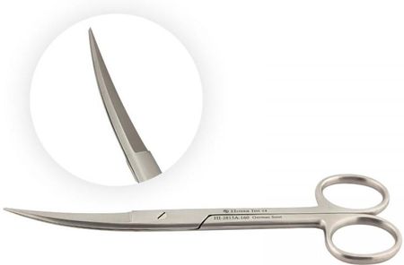 Hossa Medical Nożyczki chirurgiczne ostro-ostre zagięte 14,5 cm