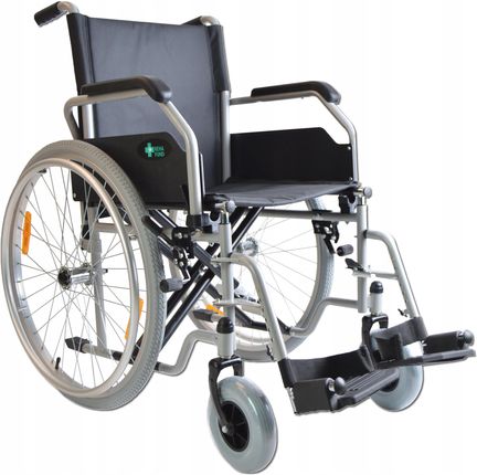 Wózek Inwalidzki Stalowy Składany Ręczny Poduszka