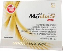 Zdjęcie Tabletki Pharmacy Modus Gold Noc melisa chmiel sen 60 szt. - Piotrków Trybunalski
