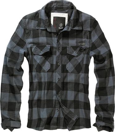 Brandit Checkshirt koszula flanelowa, szaro-czarna - Rozmiar:3XL