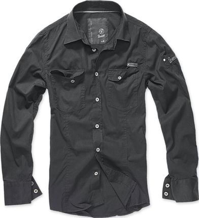Brandit Slimfit koszula, czarny - Rozmiar:XL
