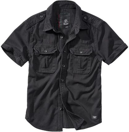 Brandit Vintage męska koszula z krótkim rękawem 1/2, czarna - Rozmiar:3XL