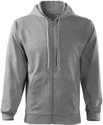 Malfini Trendy Zipper bluza męska, siwy, 300g/m2 - Rozmiar:XL
