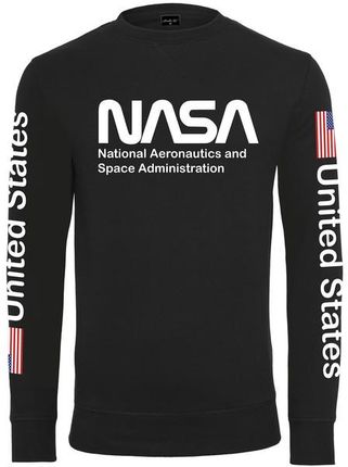 NASA US Crewnec męska bluza, czarna - Rozmiar:L
