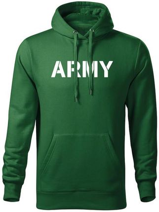 DRAGOWA męska bluza z kapturem army, zielony, 320g/m2 - Rozmiar:3XL