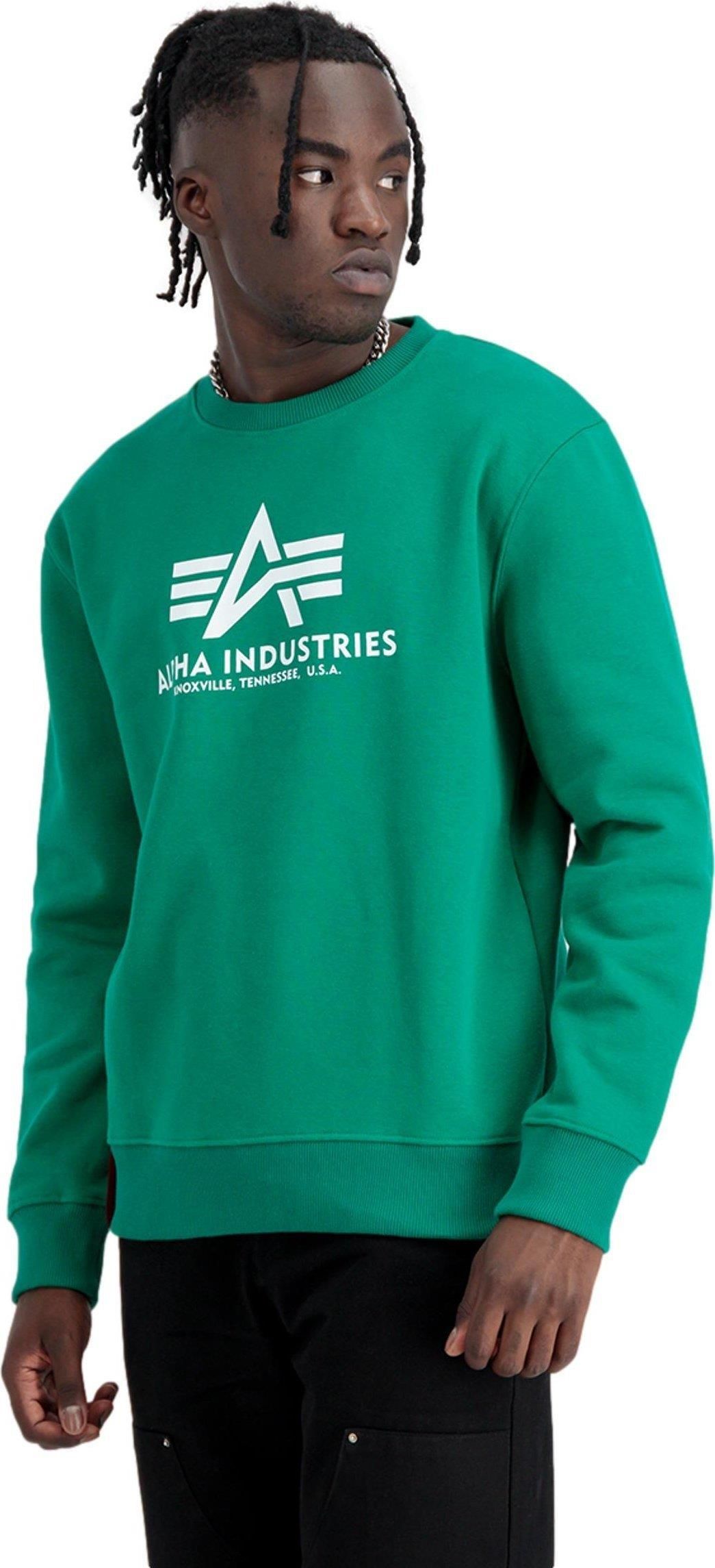 Felpa Donna Alpha Industries Crystal OS – Oversize, Cotone, Con Logo, Grigio - copertina