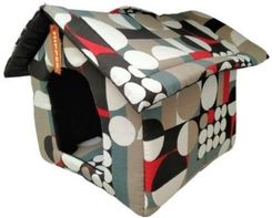Zdjęcie Domek budka dla psa/kota multikolor wzór koła 43x39x41 cm HIPPER - Ślesin
