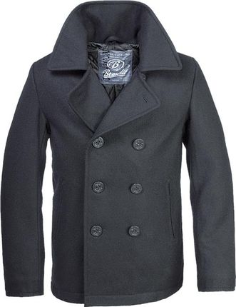 Brandit Pea Coat płaszcz męski, czarny - Rozmiar:3XL