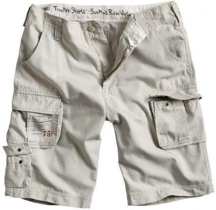 Spodnie Short Surplus Trooper, białe - Rozmiar:S