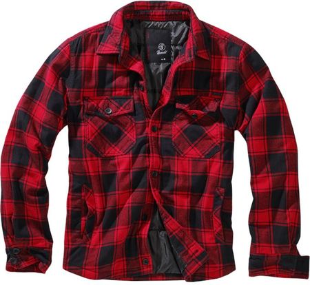 Brandit Lumberjacket kurtka, czerwono-czarna - Rozmiar:3XL