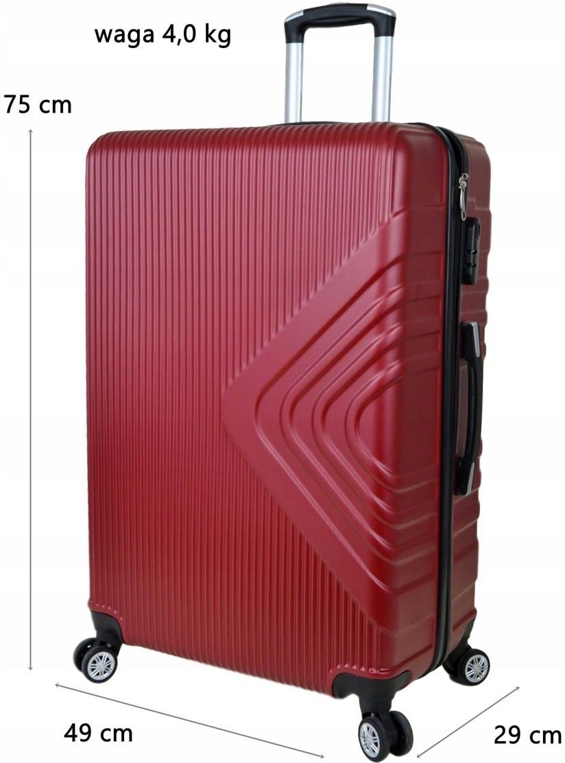 バッグ konayuki.busa Duża Walizka Podróżna Abs Sunbag Model 8082 - Ceny i opinie - Ceneo.pl