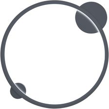 Zdjęcie Milagro Lampa sufitowa Saturno czarny ring 25W Led (ML8858) - Brzozów