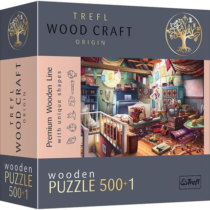 Trefl Puzzle drewniane 500+1el. Skarby na strychu 20179
