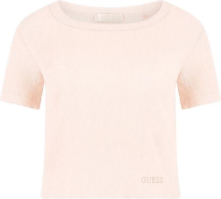 Damska Koszulka z krótkim rękawem Guess SS CN Smoked Top W3Gp34Kbqi0-G6O1 – Różowy