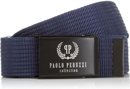 GRANATOWY PASEK PARCIANY PAOLO PERUZZI PW-09-PP-95 cm