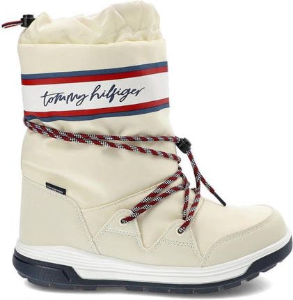 Śniegowce damskie Tommy Hilfiger T4A6-32436-1485100 WHITE/SNOW BOOT (37, Biały)