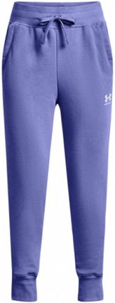 Dziewczęce spodnie treningowe UNDER ARMOUR Rival Fleece LU Joggers - niebieskie