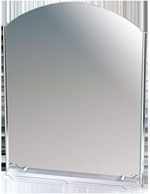 Andex lustro z oprawą i półką /53x69 cm/, chrom LRP01CC
