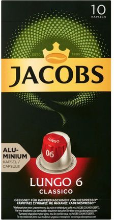 Jacobs Douwe Egberts Kapsułki Do Nespresso Lungo 6 Classico 10Szt.