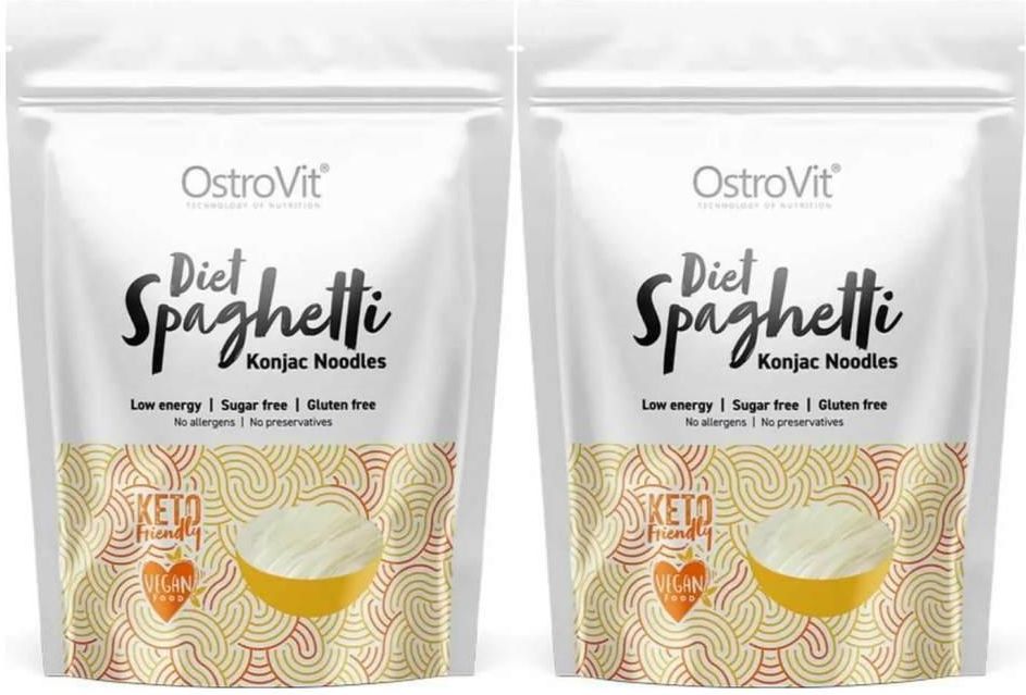 Ostrovit Makaron Konjac Diet Spaghetti Noodles Keto Friendly 2x400g