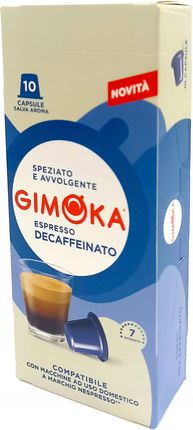 Gimoka Kapsułki Do Ekspresu Espresso Soave Decaffeinato 10Szt.
