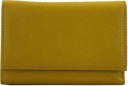Funkcjonalny portfel damski - Żółty ciemny