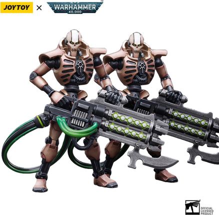 JoyToy Warhammer 40k Action Figure 2-Pack 1/18 Necrons Szarekhan Dynasty Immortal with Gauss Blaster 12cm