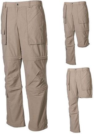 Spodnie Fox wielofunkcyjne z mikrofibry, khaki - Rozmiar:S