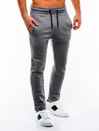 Ombre spodnie dresowe męskie P866, szary - Rozmiar:XL