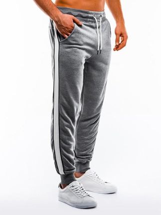 Ombre spodnie dresowe męskie P865, szary - Rozmiar:XL