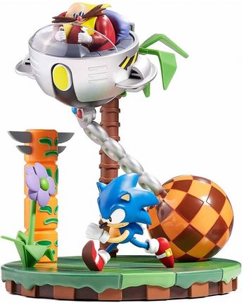 Numskull Games Sonic 30th Anniversary Sonic vs Dr. Eggman Diorama Statue 24cm