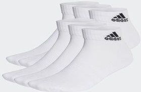 Skarpety Niskie Unisex adidas - Cushioned Sportswear Ankle Socks 6 Pairs HT3442 white/black