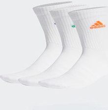 Zdjęcie Skarpety wysokie unisex adidas - Cushioned Crew Socks 3 Pairs IC1314 white/solar red/lucid blue/court green - Bolesławiec