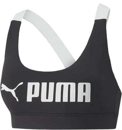 Damski Stanik sportowy Puma Mid Impact Puma Fit Bra 52219201 – Czarny